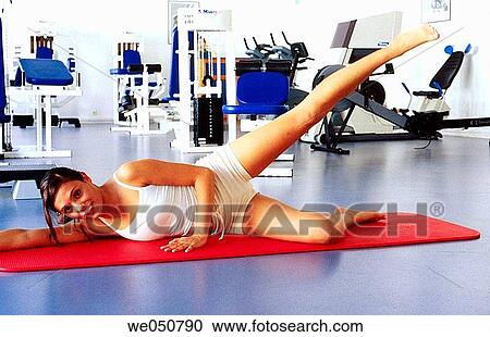 barefoot, brunette, activity View Large Photo Image Stock Image - barefoot, brunette, activity. Fotosearch