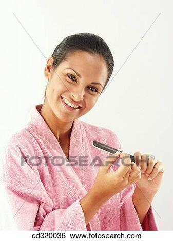 bathrobe, beauty, Body care, braid, brunette View Large Photo Image Stock Photograph - bathrobe, beauty, Body care, braid, brunette. Fotosearch