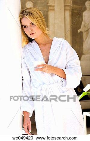 bathrobe, column, absorbed View Large Photo Image Stock Image - bathrobe, column, absorbed. Fotosearch
