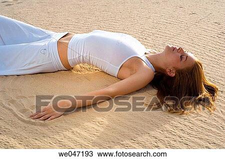 Stock Image - beach, chilling out, contemporary. Fotosearch