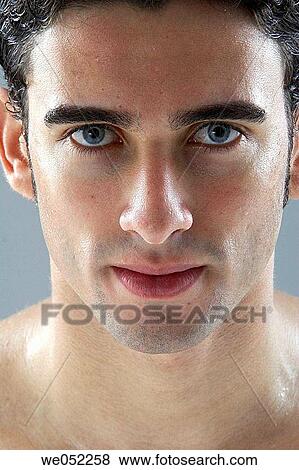 beauty, Beauty Care, black hair, blue eyes View Large Photo Image Stock Photo - beauty, Beauty Care, black hair, blue eyes. Fotosearch