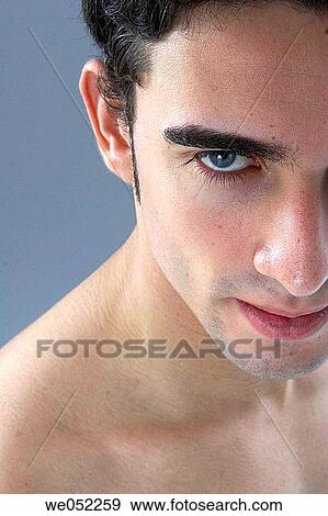 beauty, Beauty Care, black hair, blue eyes View Large Photo Image Stock Photo - beauty, Beauty Care, black hair, blue eyes. Fotosearch