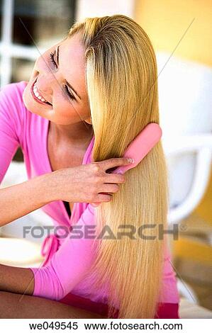 beauty, Beauty Care, blond, brush View Large Photo Image Stock Photography - beauty, Beauty Care, blond, brush. Fotosearch