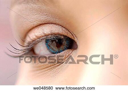 beauty, Beauty Care, blue eyes, Close-up View Large Photo Image Stock Image - beauty, Beauty Care, blue eyes, Close-up. Fotosearch