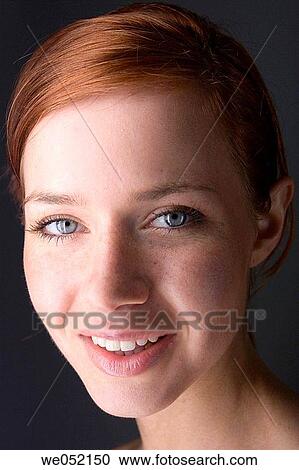 Stock Image - beauty, Beauty Care, blue eyes, Close-up. Fotosearch