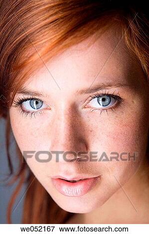 beauty, Beauty Care, blue eyes, Close-up View Large Photo Image Stock Photo - beauty, Beauty Care, blue eyes, Close-up. Fotosearch