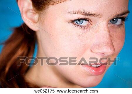 beauty, Beauty Care, blue eyes, Close-up View Large Photo Image Stock Photography - beauty, Beauty Care, blue eyes, Close-up. Fotosearch
