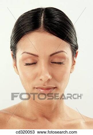 beauty, Beauty Care, brunette, clipping path, Close-up View Large Photo Image Stock Image - beauty, Beauty Care, brunette, clipping path, Close-up. Fotosearch