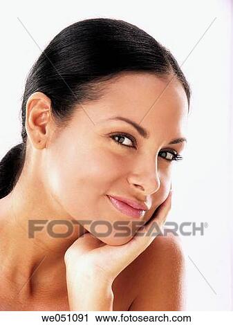 beauty, Beauty Care, brunette, clipping path, Close-up View Large Photo Image Stock Image - beauty, Beauty Care, brunette, clipping path, Close-up. Fotosearch