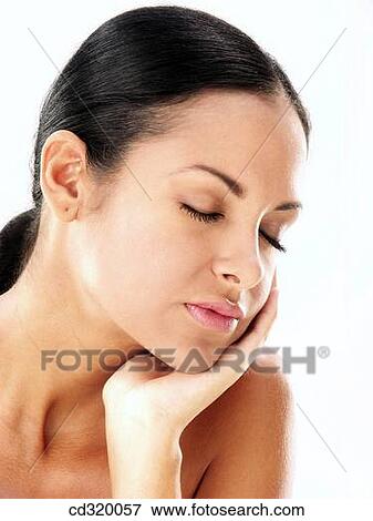 beauty, Beauty Care, brunette, clipping path, Close-up View Large Photo Image Stock Photo - beauty, Beauty Care, brunette, clipping path, Close-up. Fotosearch
