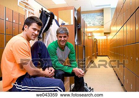 bench, changing-room, 30's View Large Photo Image Stock Photo - bench, changing-room, 30's. Fotosearch