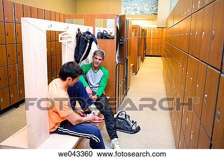 bench, chat, changing-room, 30's View Large Photo Image Stock Image - bench, chat, changing-room, 30's. Fotosearch