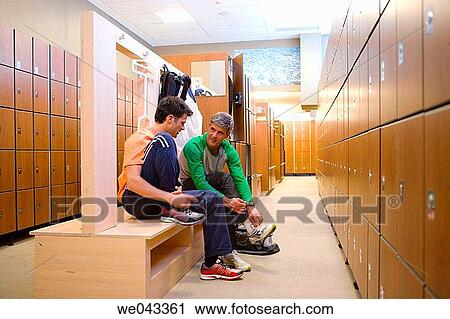 bench, chat, changing-room, 30's View Large Photo Image Stock Image - bench, chat, changing-room, 30's. Fotosearch