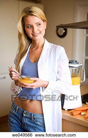blond, bowl, at-home View Large Photo Image Stock Photograph - blond, bowl, at-home. Fotosearch
