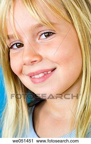 blond, Brown eye, child, Close-up View Large Photo Image Stock Image - blond, Brown eye, child, Close-up. Fotosearch