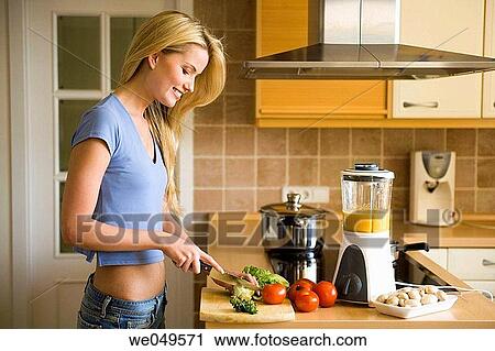 blond, Chopping-board, board, at-home View Large Photo Image Stock Image - blond, Chopping-board, board, at-home. Fotosearch