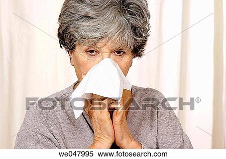 Blow nose, Blowing nose, Female View Large Photo Image Stock Photography - Blow nose, Blowing nose, Female. Fotosearch