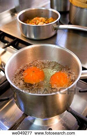 Boiling tomatoes. Luis Irizar cooking school. Donostia, Gipuzkoa, Basque Country, Spain View Large Photo Image Stock Photo - Boiling tomatoes. Luis Irizar cooking school. Donostia, Gipuzkoa, Basque Country, Spain. Fotosearch