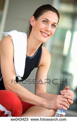 bottle, break, break-time, brunette View Large Photo Image Stock Image - bottle, break, break-time, brunette. Fotosearch