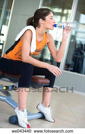 bottle, break, break-time, brunette View Large Photo Image Stock Image - bottle, break, break-time, brunette. Fotosearch