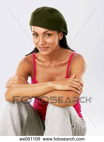 break, break-time, brunette, cap, clipping path View Large Photo Image Stock Photo - break, break-time, brunette, cap, clipping path. Fotosearch