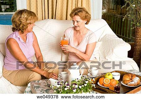 breakfast, chat, at-home View Large Photo Image Stock Photo - breakfast, chat, at-home. Fotosearch