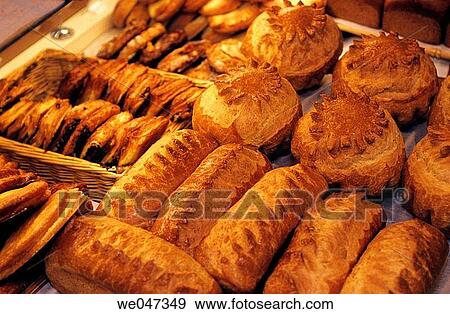 BriochesBakery? Maison Kayser?, rue Monge - Paris - France View Large Photo Image Stock Photo - BriochesBakery? Maison Kayser?, rue Monge - Paris - France. Fotosearch