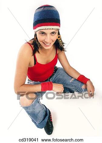brunette, clipping path, cap, adolescence View Large Photo Image Stock Image - brunette, clipping path, cap, adolescence. Fotosearch