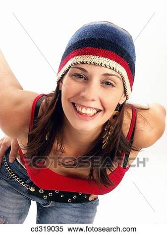 brunette, clipping path, cap, adolescence View Large Photo Image Stock Photography - brunette, clipping path, cap, adolescence. Fotosearch