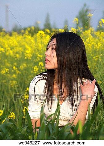 brunette, country, contemporary, Asian View Large Photo Image Stock Photo - brunette, country, contemporary, Asian. Fotosearch