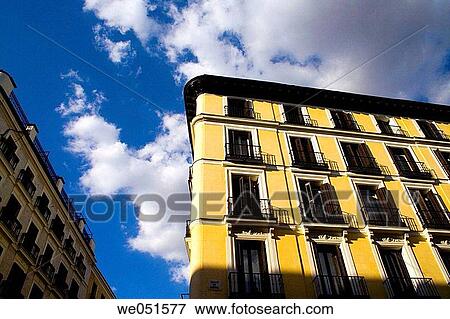 Buildings in Madrid, Spain, april 2006 View Large Photo Image Stock Photo - Buildings in Madrid, Spain, april 2006. Fotosearch