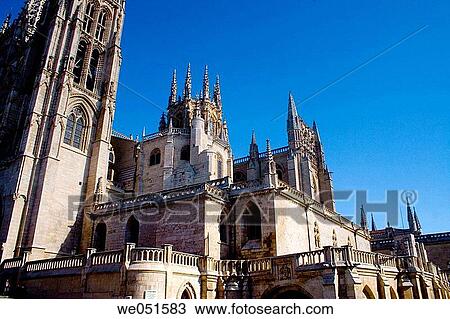 Stock Image - Burgos cathedral, Spain, april 2006. Fotosearch