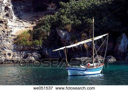 Stock Photo - Cales Coves, Minorca. Balearic Islands, Spain. Fotosearch