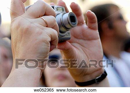 Stock Photography - camera, Close-up, contemporary, Digital camera. Fotosearch