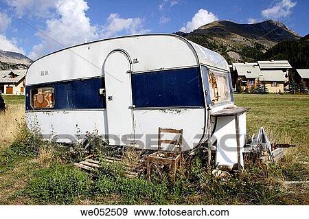 Caravan. Hautes-Alpes, France. View Large Photo Image Stock Photo - Caravan. Hautes-Alpes, France.. Fotosearch
