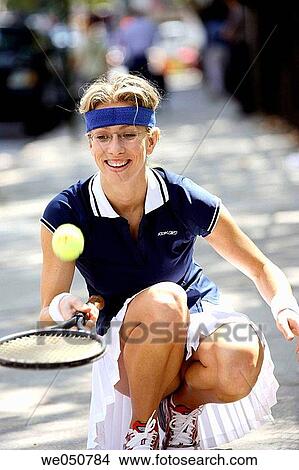 Picture - Caucasian woman tennis player. Fotosearch