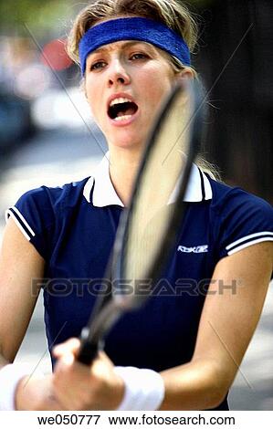 Caucasian woman tennis player View Large Photo Image Stock Photo - Caucasian woman tennis player. Fotosearch