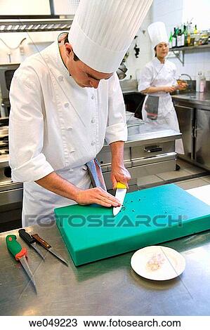 Chefs chopping up black pepper. Luis Irizar cooking school. Donostia, Gipuzkoa, Basque Country, Spain View Large Photo Image Stock Image - Chefs chopping up black pepper. Luis Irizar cooking school. Donostia, Gipuzkoa, Basque Country, Spain. Fotosearch