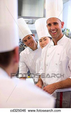Stock Photograph - Chefs. Luis Irizar cooking school. Donostia, Gipuzkoa, Basque Country, Spain. Fotosearch