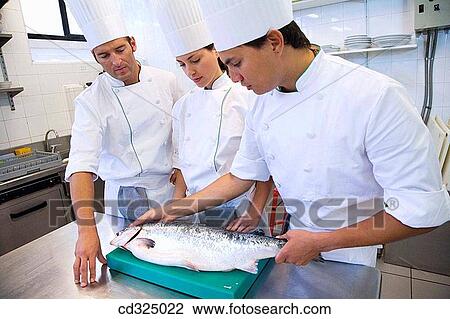 Chefs, salmon. Luis Irizar cooking school. Donostia, Gipuzkoa, Basque Country, Spain View Large Photo Image Stock Image - Chefs, salmon. Luis Irizar cooking school. Donostia, Gipuzkoa, Basque Country, Spain. Fotosearch