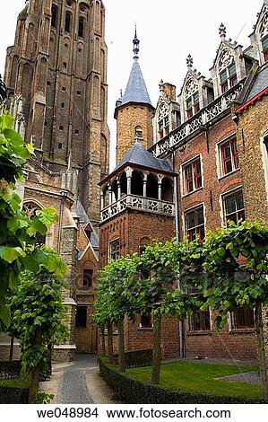 Picture - Church of our Lady in Brugge, Belgium, june 2005. Fotosearch