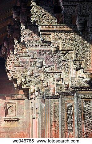 Column details in the Red Fort. Agra. Uttar Pradesh. India. View Large Photo Image Stock Photography - Column details in the Red Fort. Agra. Uttar Pradesh. India.. Fotosearch