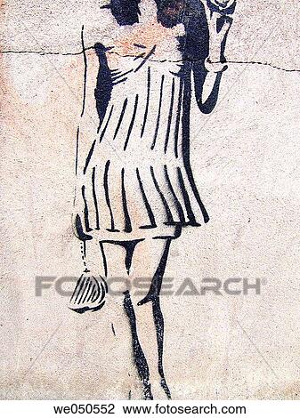 Stock Image - concept, contemporary, day, drawing, dress. Fotosearch
