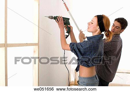 contemporary, couple, at-home View Large Photo Image Stock Photograph - contemporary, couple, at-home. Fotosearch