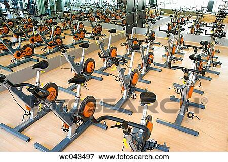 contemporary, Exercise bicycle, day, cycle, arrangement View Large Photo Image Stock Photo - contemporary, Exercise bicycle, day, cycle, arrangement. Fotosearch