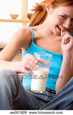 cookie, drink, eating View Large Photo Image Stock Photograph - cookie, drink, eating. Fotosearch