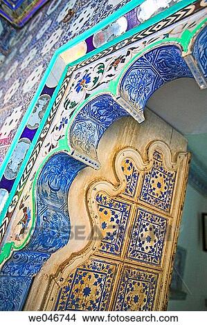 Decorated tile archway in the City Palace. Udaipur. Rajasthan. India View Large Photo Image Picture - Decorated tile archway in the City Palace. Udaipur. Rajasthan. India. Fotosearch