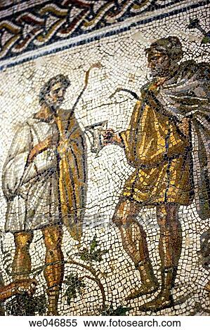 Detail of a Roman mosaic. Ecija. Andalusia. Spain View Large Photo Image Stock Photography - Detail of a Roman mosaic. Ecija. Andalusia. Spain. Fotosearch