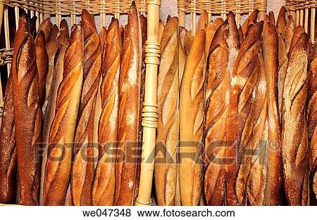 Different varieties of bread: french baguette bread. Bakery? Maison Kayser?, rue Monge - Paris - France View Large Photo Image Stock Photo - Different varieties of bread: french baguette bread. Bakery? Maison Kayser?, rue Monge - Paris - France. Fotosearch
