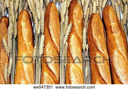Different varieties of bread - France(french baguette bread) View Large Photo Image Stock Image - Different varieties of bread - France(french baguette bread). Fotosearch
